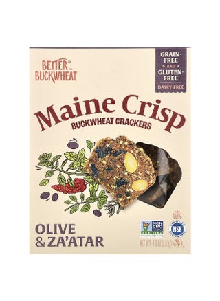 Better with Buckwheat, Maine Crisp Buckwheat Crackers, Olive & Za'atar, 4 oz (113 g) - pzsku/ZD0B7B499AD01E3C2DEC1Z/45/_/1745336298/78906814-4874-4172-bdb0-b0b63a19f164