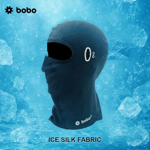 BOBO BC1 Premium Performance Balaclava, Ice Silk Fabric, SPF 50+ UV Protection, Breathable Mesh, Eyeglass Compatible, Black - Image 5