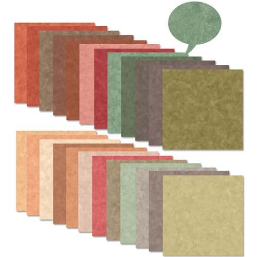 Colabrili Scrapbook Paper 12x12, Double-Sided Suede Textured Craft Paper Set 24 Sheets/24 Designs, Warm Boho Tone for Decorative Paper, Greeting Cards, Photo Album Decoration - Image 4