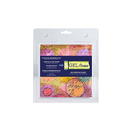 Gel Press Monoprinting Print Plate - 6” X 6” Gel Plate - Printmaking Supplies - Reusable Gel Printing Plate for Press Art for Card Making, Scrapbooking, Journaling, Arts and Crafts, Home Decor - Image 1