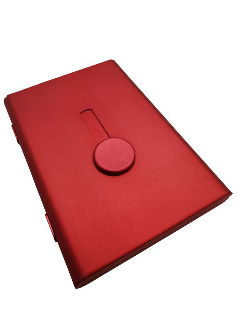NIBEMINENT Portable Business Card Holder Red - Image 1