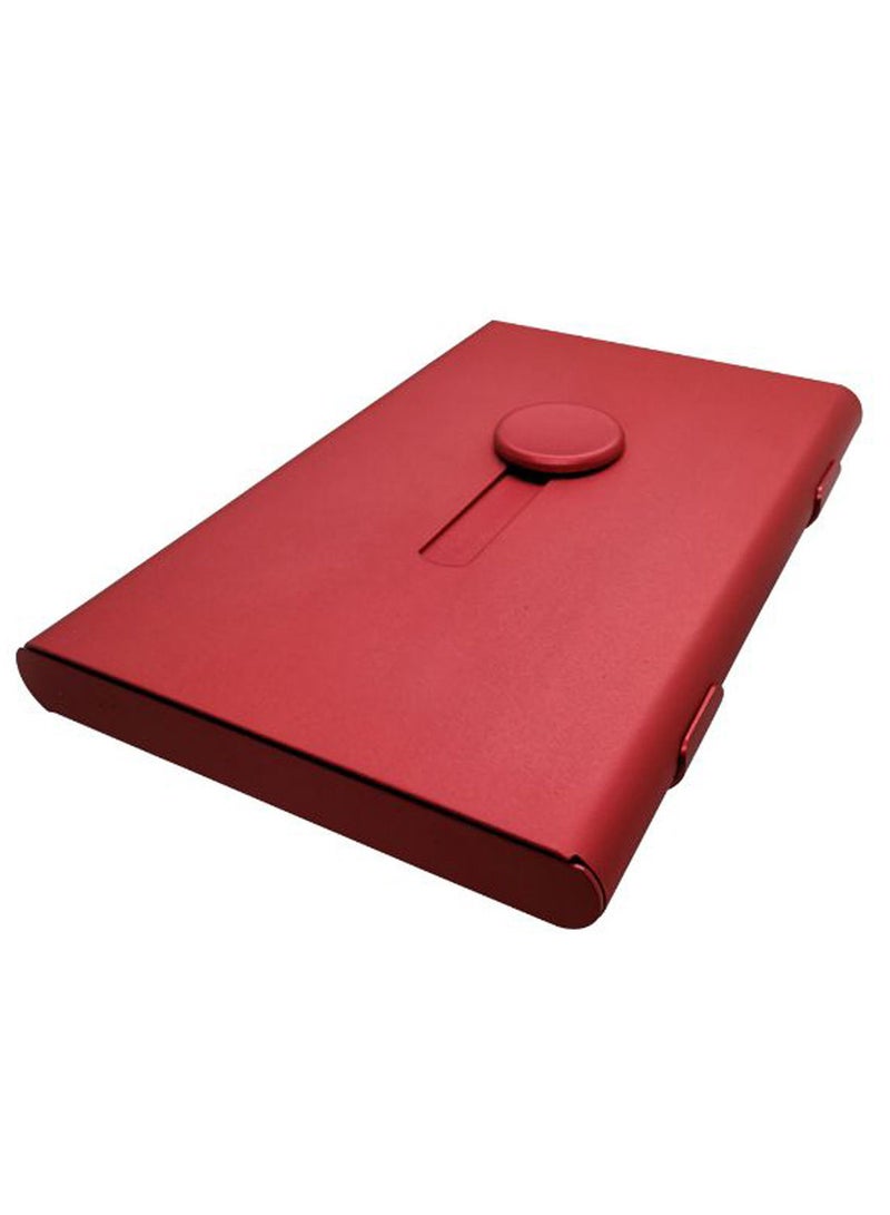 NIBEMINENT Portable Business Card Holder Red - Image 2