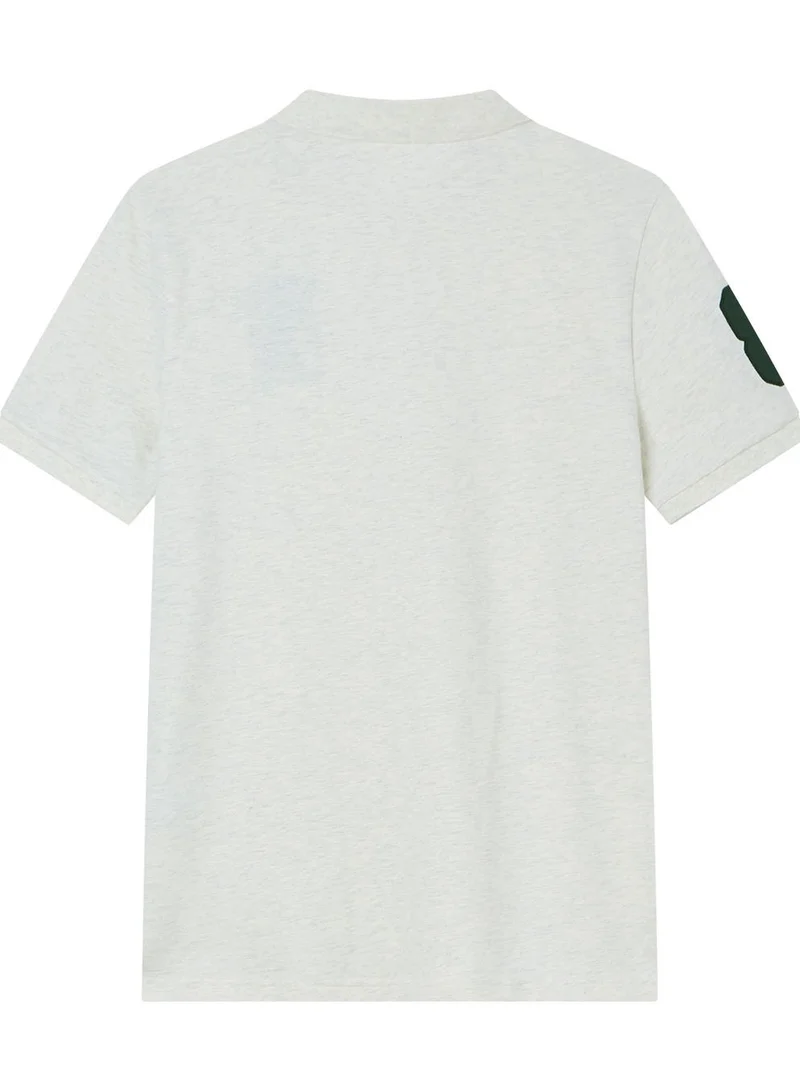 GIORDANO  Men’s Slim Pique Polo with Flat with 3D Lion Embroidery for Men | Best Price UAE