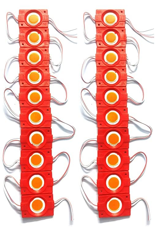 Autozap 20 Pcs Car Motorcycle Under Glow Led Module Strip LED Light Interior, Dash, Back Up Lamp Car, Motorbike, Truck, Van (Red) - Image 3