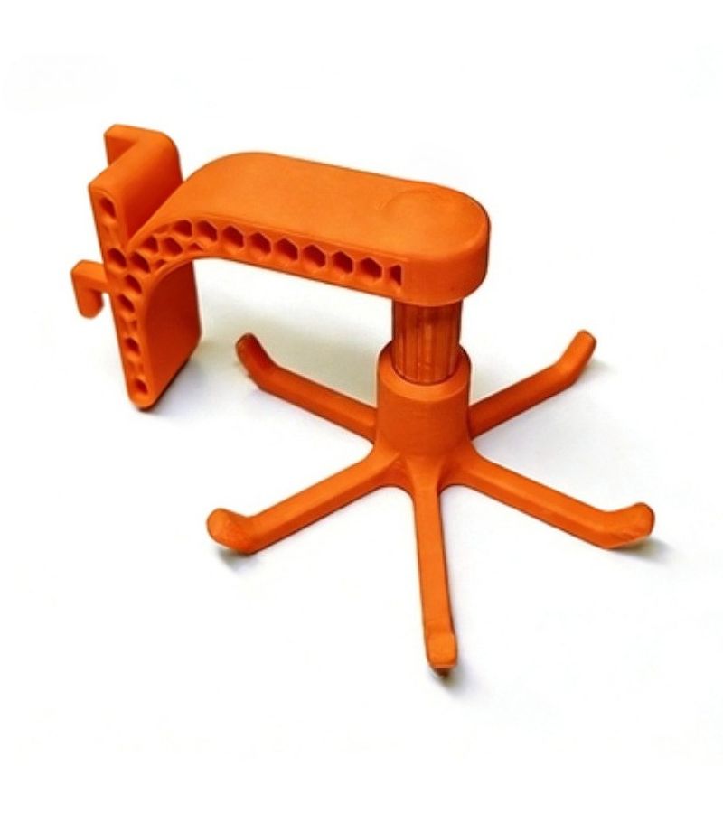 Orange Three Color Rotating Key Hook With Honeycomb Hollow Design For Pegboard - Image 3