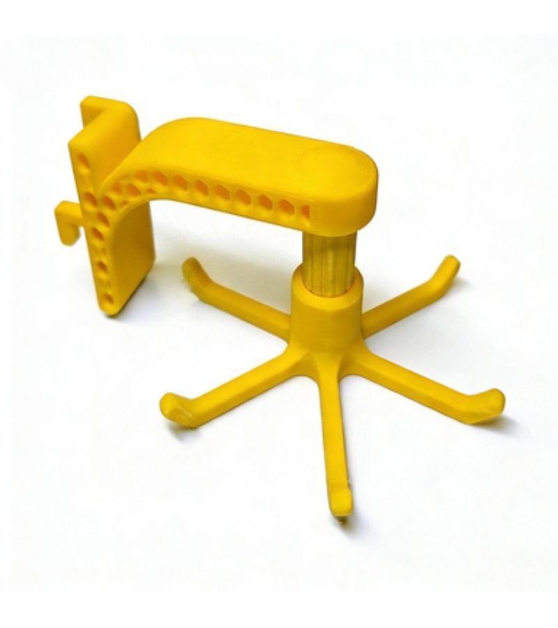 Orange Three Color Rotating Key Hook With Honeycomb Hollow Design For Pegboard - Image 4