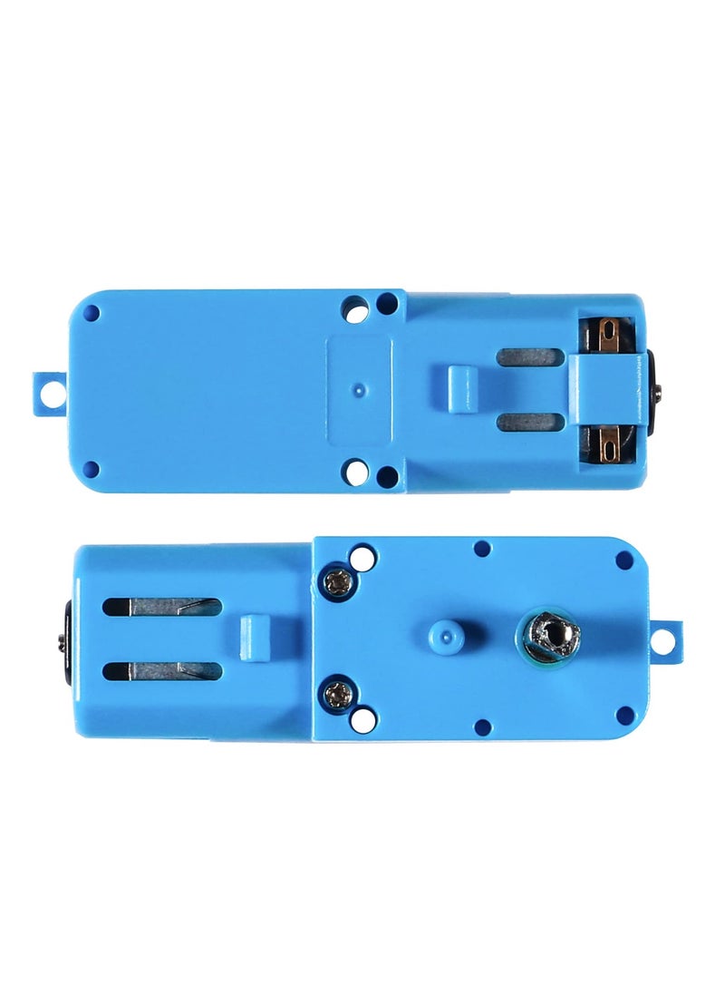 TT Gear Motor 1 : 90 Mini DC 6V Gear TT Motor with Metal Gears for for Robot Smart Car DIY RC Toys Electric Motor Gearbox Blue  (Blue)
