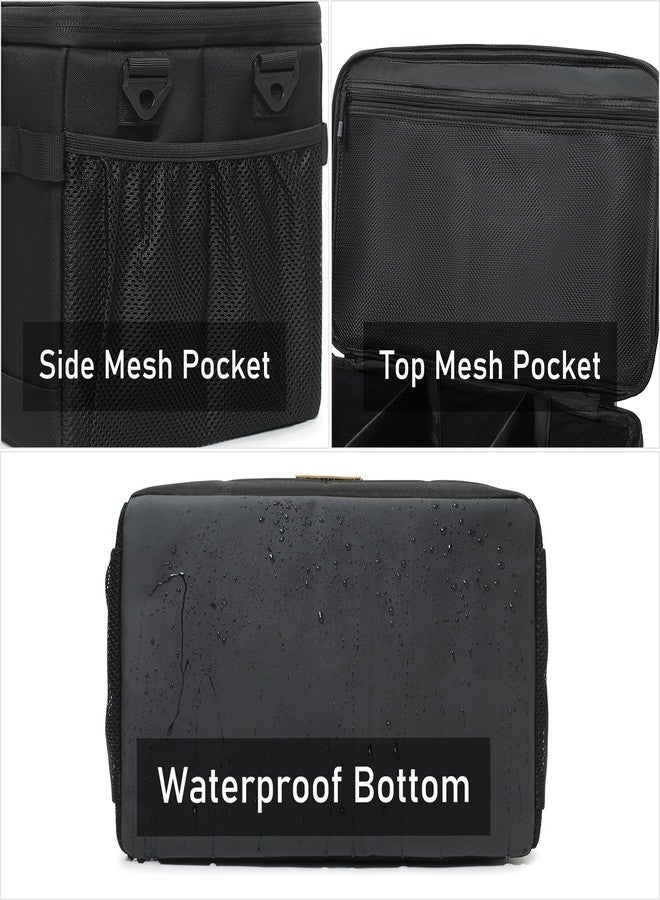Lemubeane Tactical Camping Storage Bag 28L Tactical Utility Tote Bag Camping Cookware Organizer Trunk Organizer (Black) - Image 4