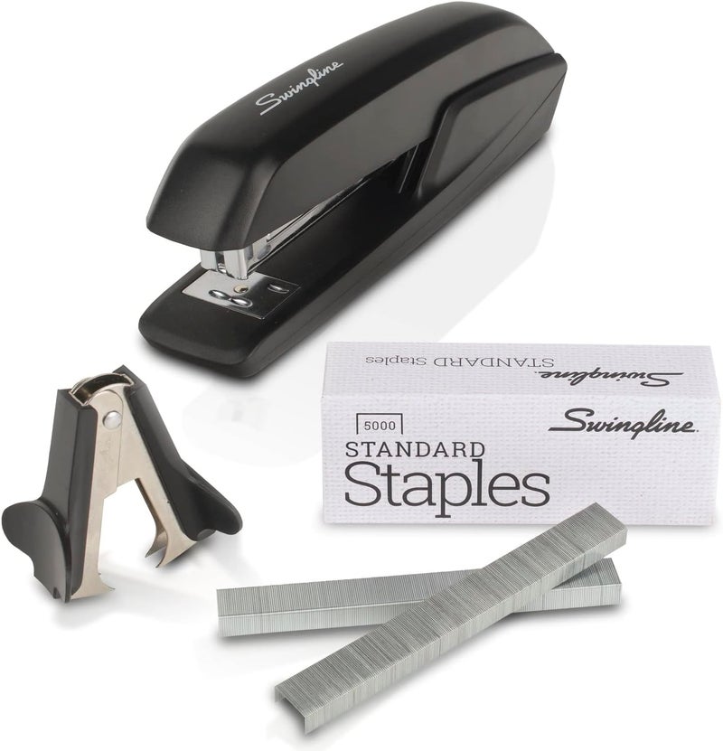 Swing Line Stapler Value Pack, 20 Sheet Capacity, Jam Free, includes Standard Stapler, 5000 Staples and Staple Remover, Black (54551) - Image 1