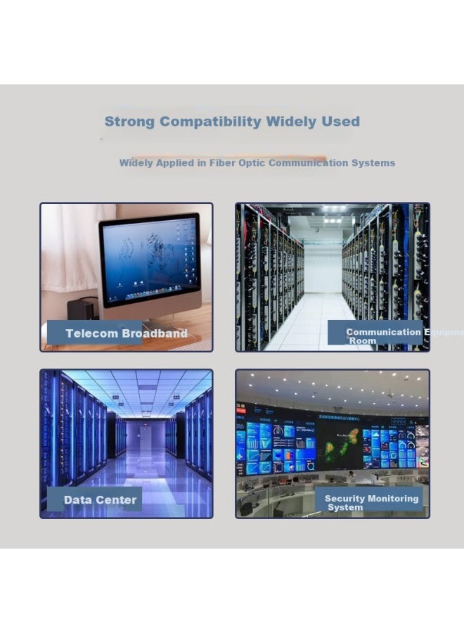 Nokoxin Telecom-grade Single-mode Single-core Fiber Optic Patch Cable, Home Fiber Optic Extension Cord, Optical Transceiver Pigtail, Supports Customized Length, Upc Connector, 3 Meters Fc-fc - Image 3