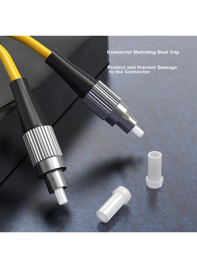 Nokoxin Telecom-grade Single-mode Single-core Fiber Optic Patch Cable, Home Fiber Optic Extension Cord, Optical Transceiver Pigtail, Supports Customized Length, Upc Connector, 3 Meters Fc-fc - Image 2