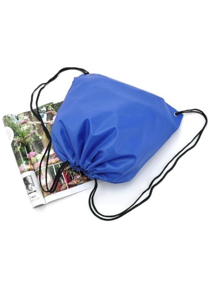 Scrolls Drawstring Portable Bags-Bulk/Wholesale Cinch Sacks Backpack Pull String Bags | Gym Tote Bag, Durable PU Leather Reinforcement at corners | Premium 210 Polyester Drawstring Bags Set of 4, Multi Color  - Image 2