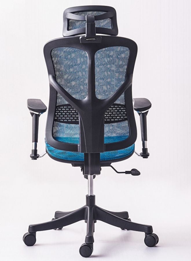 Advanced Ergonomic Mesh Office Chair with Adjustable Headrest, Lumbar Support & 3D Armrests – BIFMA Certified - Image 4