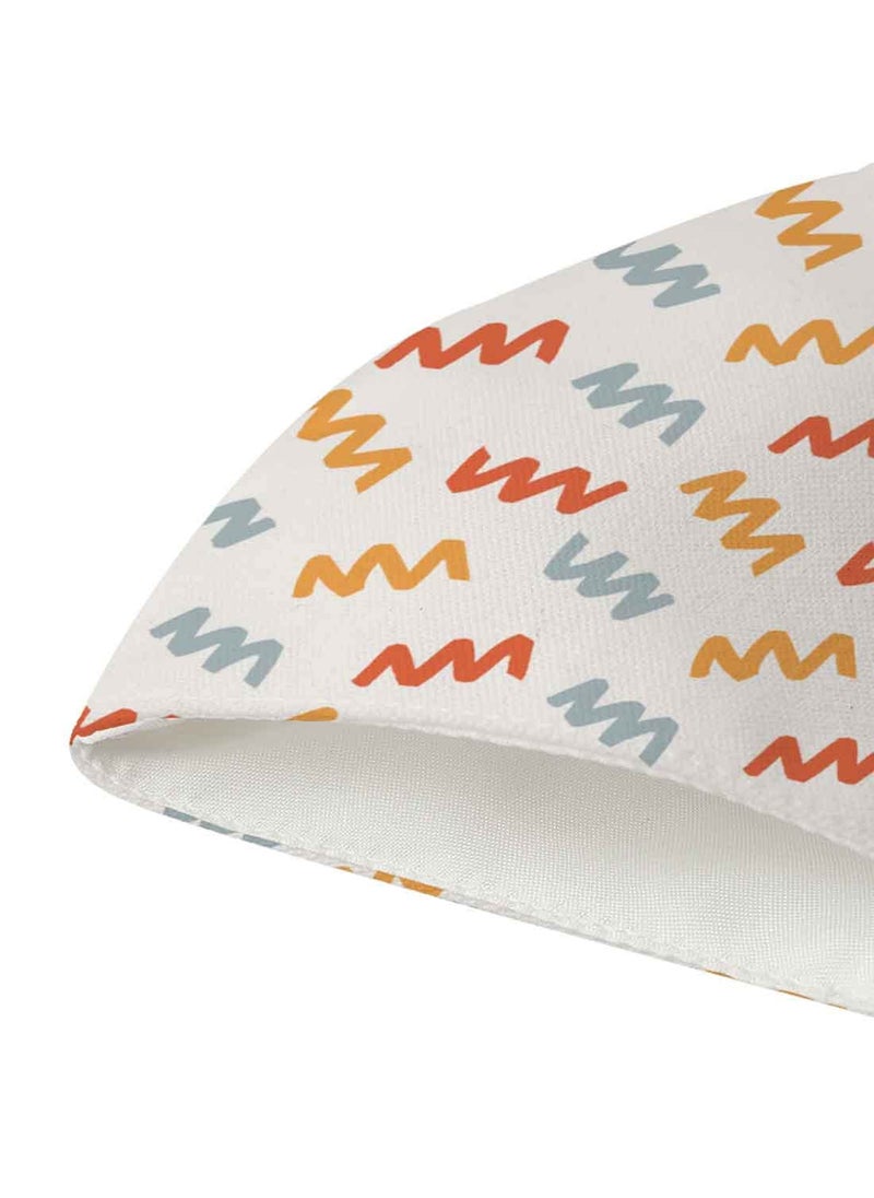 Crazyify Crazyify Orange and White Print Face Mask Face Mask Set of 3 For WomenMen with Adjustable Earloop Two Layer Soft Printed Canvas Fabric with HD Print Washable Resuable  - Image 4