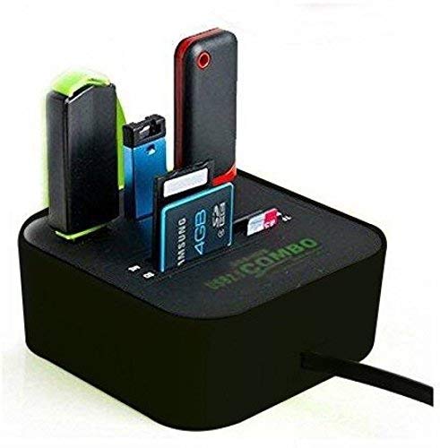 Cables Kart All in One Combo Card Reader & 3 Port USB 2.0 Hub - Black - Image 3