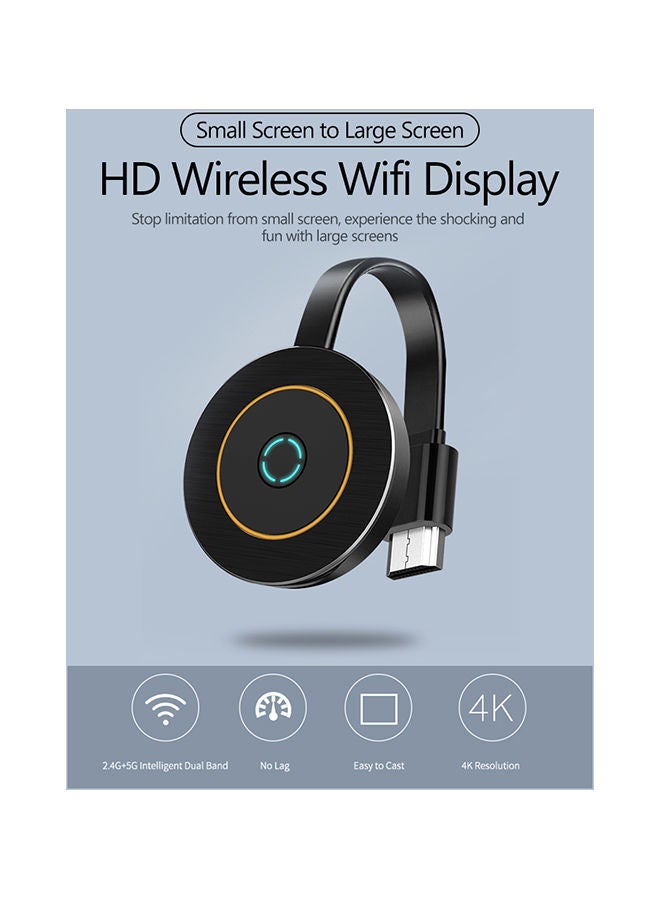 NIBEMINENT G10 2.4G/5G WiFi Display Dongle Receiver V6567 Black  - Image 5