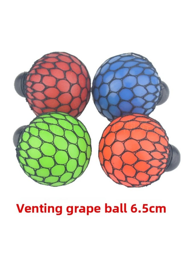 【2PCS，Only Two】Bead Squishy - Grape Ball Stress Relief Squishy Toy - Black mesh dark green grape balls - Mesh Squeeze Ball, Sensory Fidget Toy, Anxiety Relief, Kids Adults Decompression, Funny Stress Ball, TikTok Viral Toy - Image 5