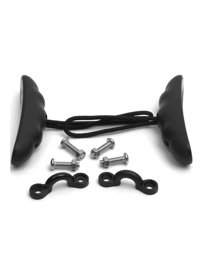 NIBEMINENT 2pcs Kayak Carry Pull Handle with Cord Pad Eyes Screws for Canoe Boat 10.0x5.0x5.0cm - Image 4