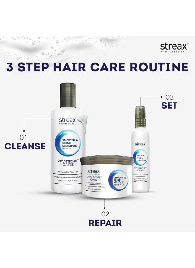 Streax - Professional Vitariche Care Smooth & Shine Leave-in-Conditioner 100ml - Image 1