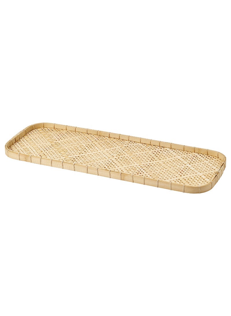 Tray, Bamboo, Modern Design for Serving Food and Drinks, Lightweight and Durable, Suitable for Home or Outdoor Use