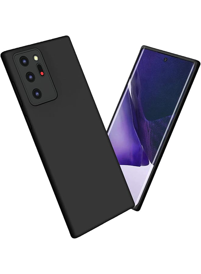 erorex Silicone Case Cover For Samsung Galaxy Note 20 Ultra Full Body Protection Phone Cover Black - Image 1