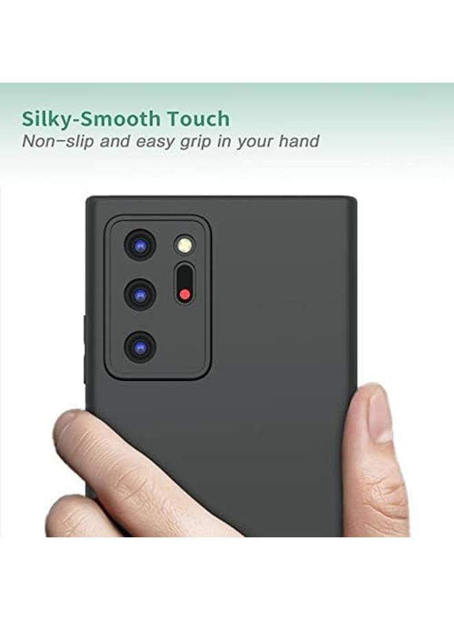 erorex Silicone Case Cover For Samsung Galaxy Note 20 Ultra Full Body Protection Phone Cover Black - Image 5