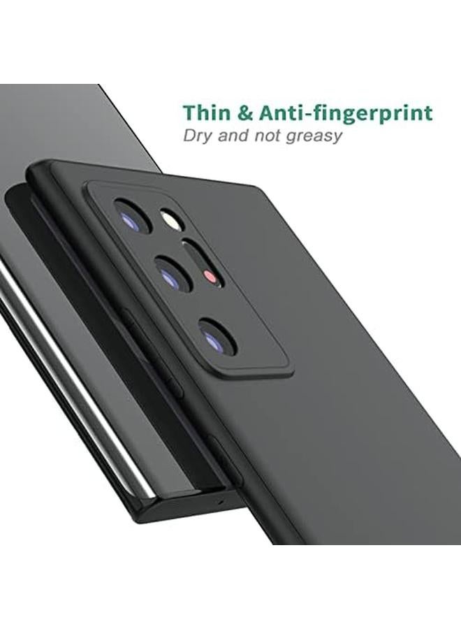 erorex Silicone Case Cover For Samsung Galaxy Note 20 Ultra Full Body Protection Phone Cover Black - Image 4