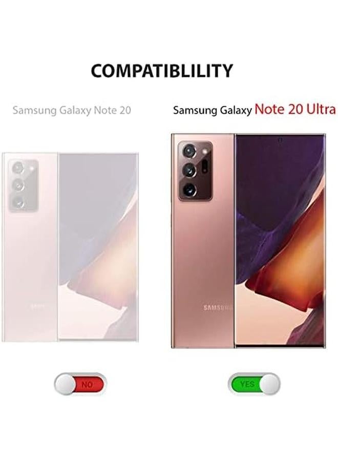 erorex Silicone Case Cover For Samsung Galaxy Note 20 Ultra Full Body Protection Phone Cover Black - Image 2