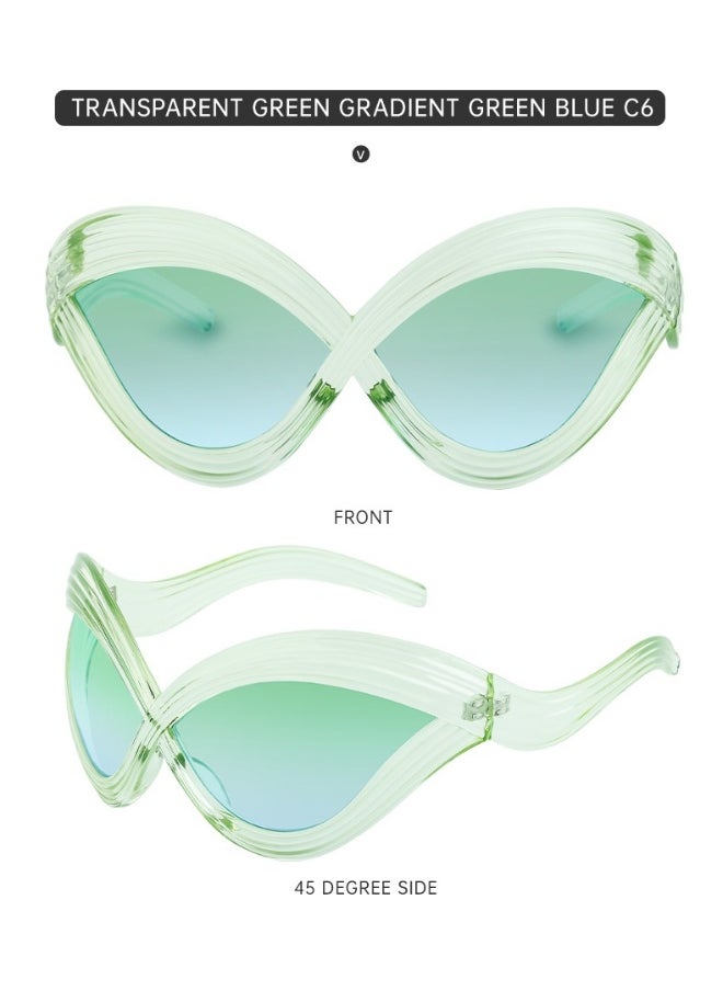 xozgdovg - Women's Oversized Sunglasses - Image 1