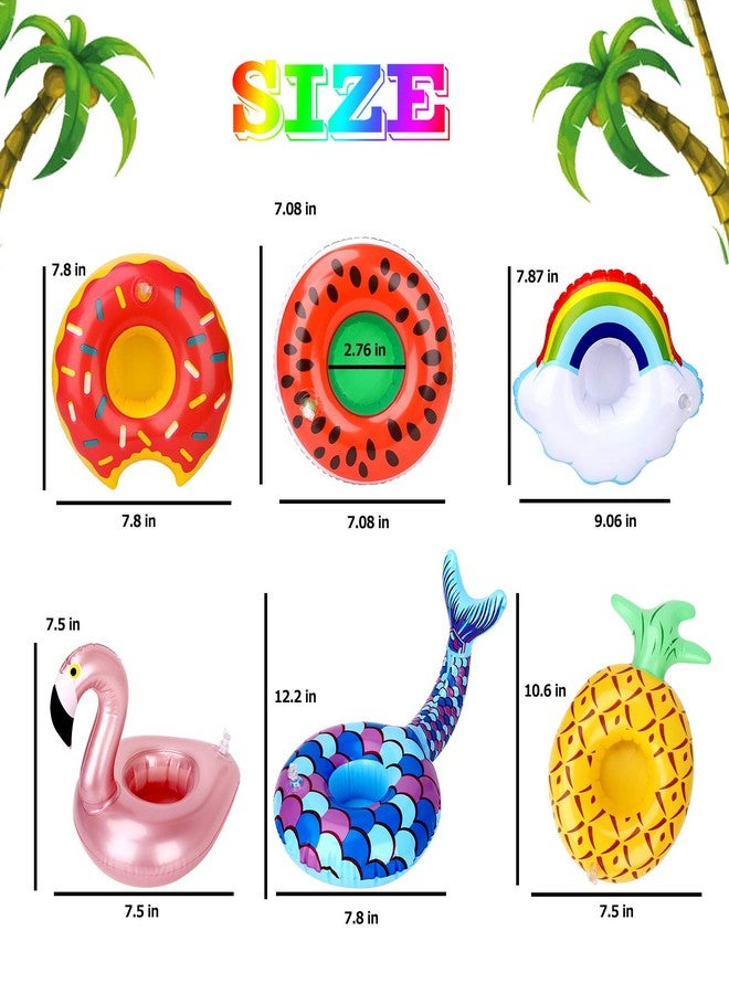 GRNVDWN Inflatable Drink Holder 12 Pack,Pool Drink Holder Floats for Parties and Kids Water Fun Toys,Drink Floats for Pool - Image 3