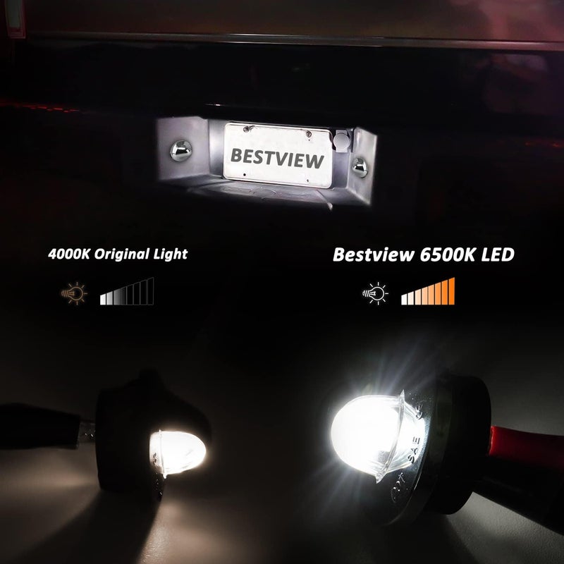 Bestview License Plate Light Assembly for Ford Vehicles - 6500K White LED Tag Light - Image 3