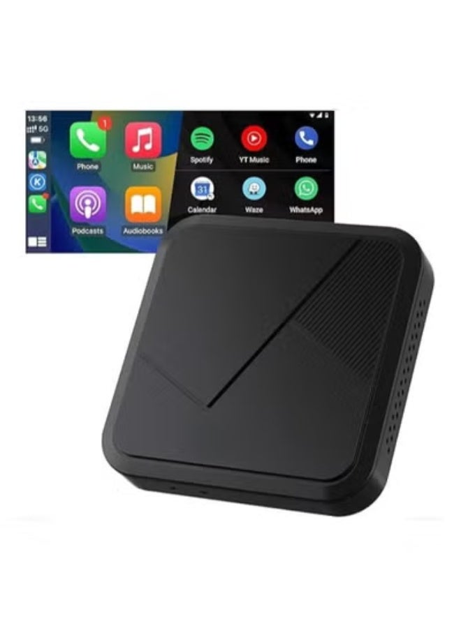 محول لاسلكي 2 في 1 لـ CarPlay و Android Auto – يحول الوصل السلكي إلى لاسلكي، مزدوج القنوات، متوافق مع الآيفون والأندرويد - Image 1