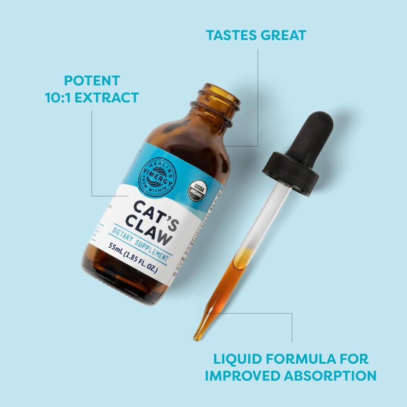 Vimergy Organic Catâ€™s Claw Liquid â€“ Provides Antioxidant Support* â€“ Benefits The Immune System* â€“ Organic, Vegan, Gluten-Free, Non-GMO â€“ 30 Servings (55 ml) - Image 4