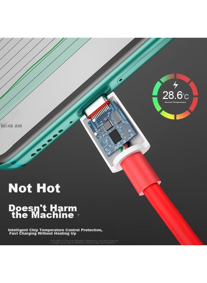 trendsetter Fast Charging Cable Compatible With Oneplus 8/8t/7t/7/pro/6t/5t/3t, Oppo A32/k5/k7/a92, Lenovo And Huawei Phones - Image 2