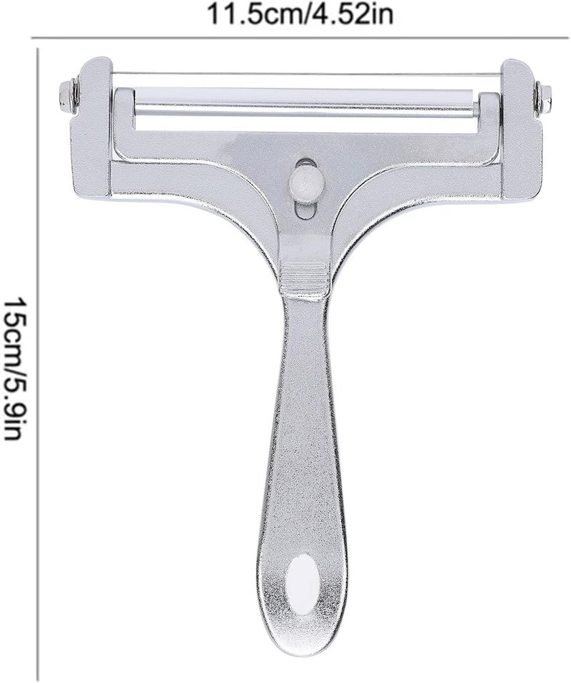 Aramox Stainless Steel Handheld Cheese Cutter Adjustable Wire Cheese Slicing Tool Shaver with Ergonomic Grip for Charcuterie Boards Sandwiches - Image 2