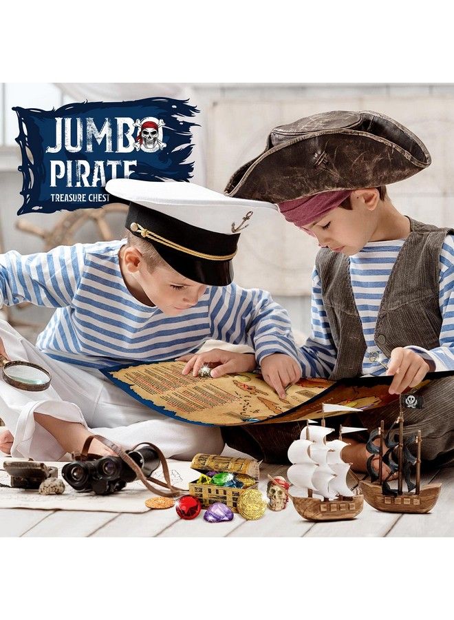 XX Toys Jumbo Pirate Dig Kit Dig Up 12 Pirate Treasures Gemstones Gold Coins Pirate Toys For Kids Great Birthday Party Supplies Gifts Idea For Boys & Girls Includes Treasure Chest - Image 4