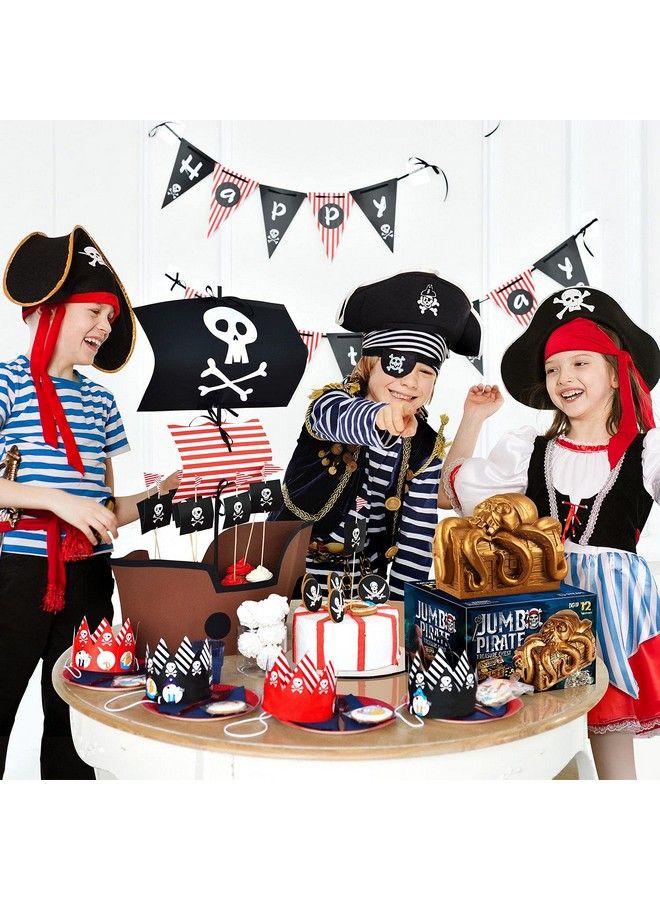 XX Toys Jumbo Pirate Dig Kit Dig Up 12 Pirate Treasures Gemstones Gold Coins Pirate Toys For Kids Great Birthday Party Supplies Gifts Idea For Boys & Girls Includes Treasure Chest - Image 5