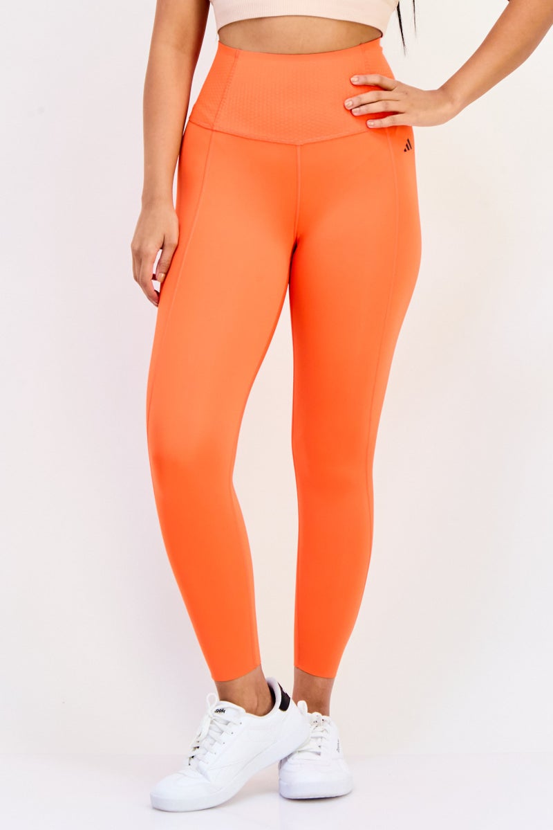 Adidas Women Tight Fit Training Leggings, Red - Image 1
