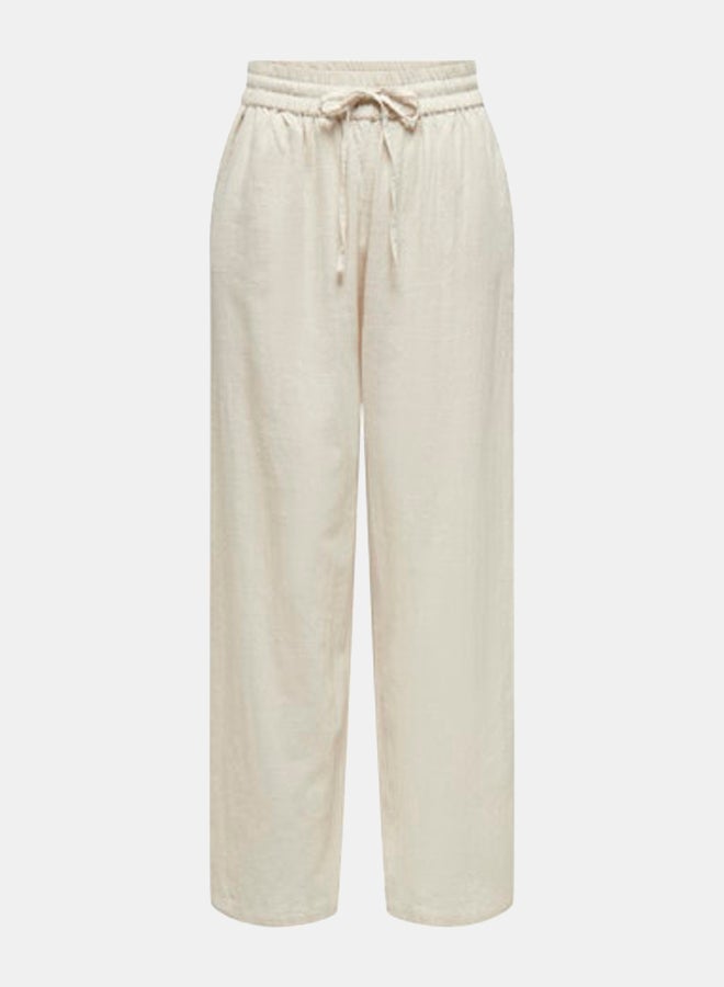ONLY ONLY Womens Tizana Cotton Loose Pants Woven  - Image 1