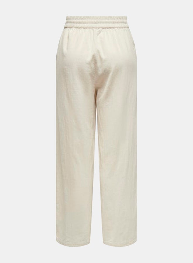 ONLY ONLY Womens Tizana Cotton Loose Pants Woven  - Image 2