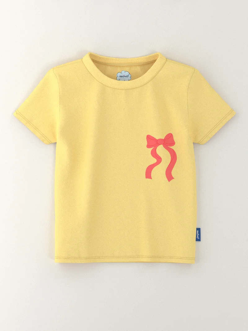 نوتيناتي Nautinati Girls' Pack of 2 Cotton Candy Graphic Printed T-shirts