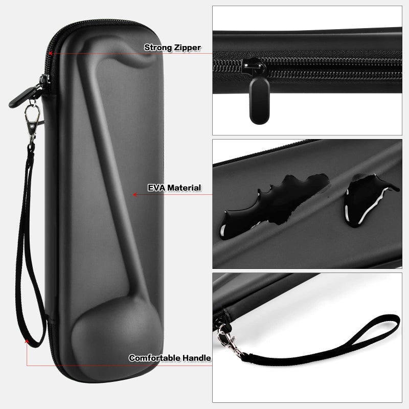 casmilee Case Compatible with Otamatone [English Edition] Japanese Electronic Musical Instrument Portable Synthesizer, Instrumental Music Toy Storage Holder for Otamatone Regular Size (Box Only) (Black) - Image 4