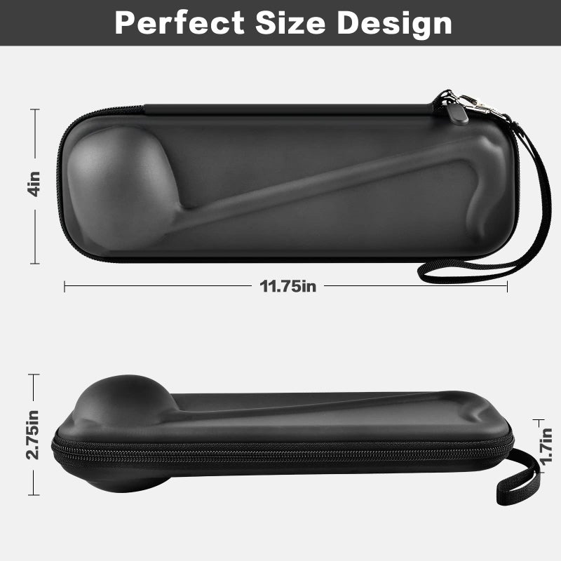 casmilee Case Compatible with Otamatone [English Edition] Japanese Electronic Musical Instrument Portable Synthesizer, Instrumental Music Toy Storage Holder for Otamatone Regular Size (Box Only) (Black) - Image 3