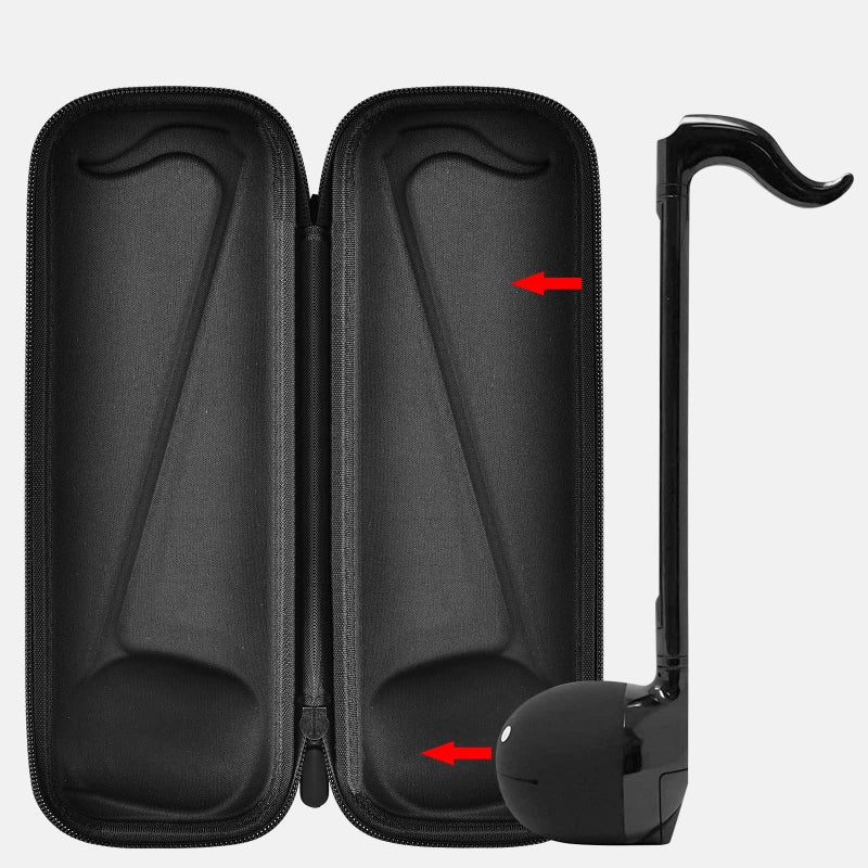 casmilee Case Compatible with Otamatone [English Edition] Japanese Electronic Musical Instrument Portable Synthesizer, Instrumental Music Toy Storage Holder for Otamatone Regular Size (Box Only) (Black) - Image 5