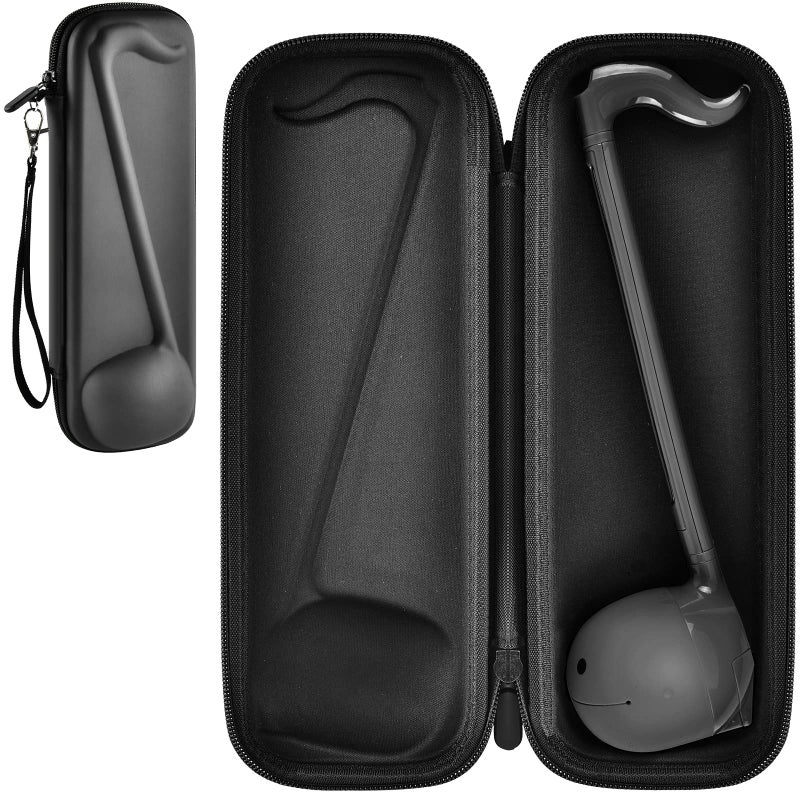 casmilee Case Compatible with Otamatone [English Edition] Japanese Electronic Musical Instrument Portable Synthesizer, Instrumental Music Toy Storage Holder for Otamatone Regular Size (Box Only) (Black) - Image 1