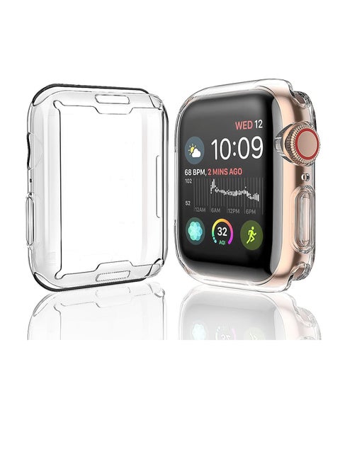 Case Compatible with Apple Watch  45 mm Protection, Full Coverage TPU Screen Protector Cover Case Compatible with iWatch Series (45 mm)