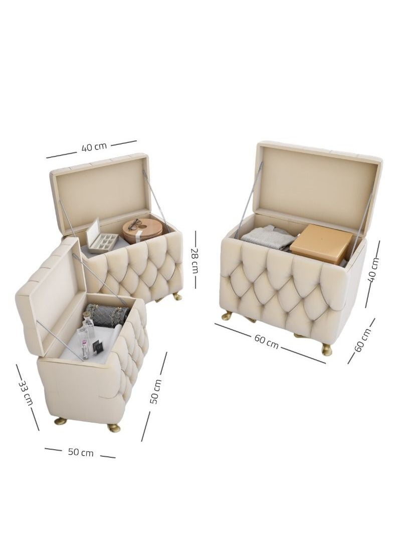 ZAHRAT ALFKHAMAH - 3 seater ottoman sofa set with storage box - Image 1