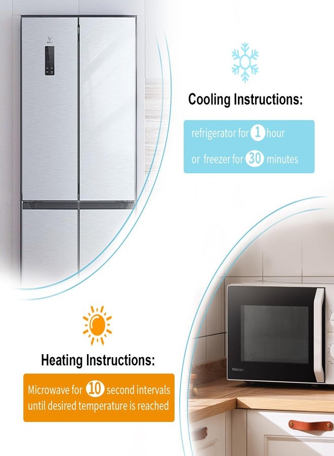 كونبيلا قناع كونبيلا البارد للعينين، قناع ثلجي للوجه، كمادات ساخنة وباردة للهالات السوداء، والانتفاخ، والصداع النصفي، والصداع، والتوتر، والاحمرار، أقنعة تبريد للوجه للنساء والرجال، العناية بالبشرة (#02 أزرق) - Image 5