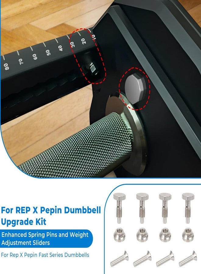 MOTOQUEEN For REP X PEPIN Dumbbell Upgrade Kit Enhanced Spring Pins And Weight Adjustment Sliders - Image 3