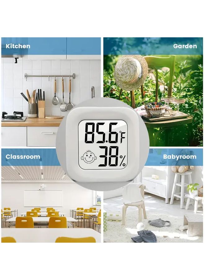 White Digital Thermometer Hygrometer Mini LCD Display Room Temperature Humidity Monitor - Image 5